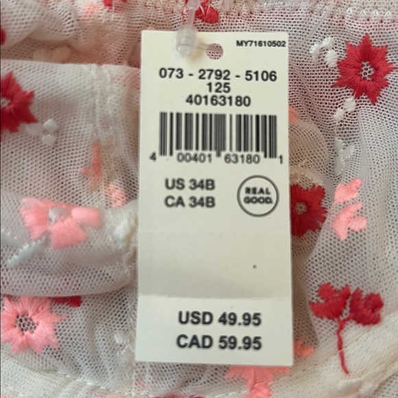 NWT Aerie Floral Bralette - Picture 8 of 8